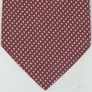 JOS. A. BANK - 100% SILK - MEN'S NECKTIE RED & GOLD & BLUE
